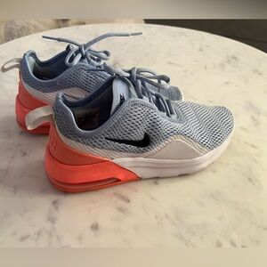 Nike Air Max Sneakers in Blue and Orange, size 7.5